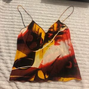Dior Red and Orange Camisole Top